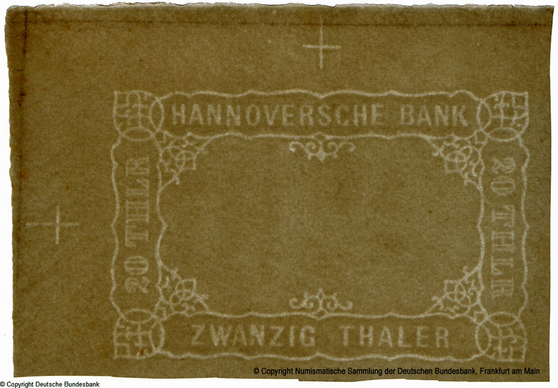   Hannoverische Banknote 20 Thaler 