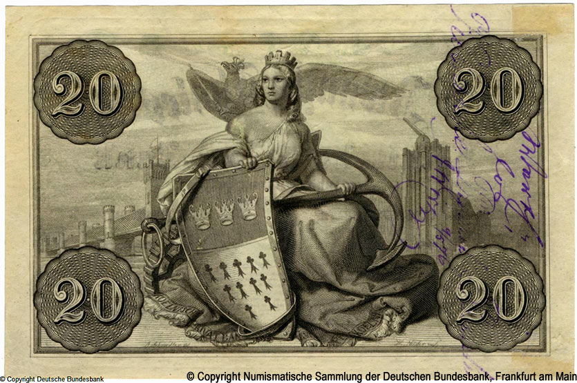 Kölnische Privat-Bank 100 Thaler 1856