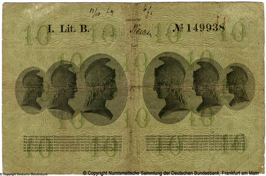 Königlich-Preußische Hauptbank 10 Thaler 1867
