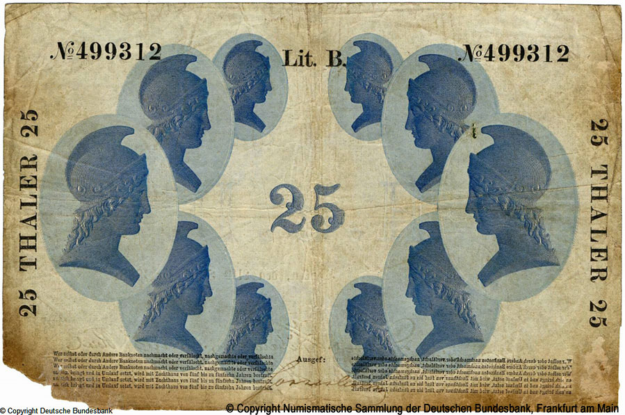Königlich-Preußische Hauptbank 25 Thaler 1863
