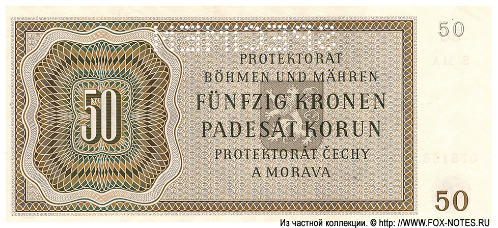 Protektorat Böhmen und Mähren 20 Kronen 1944