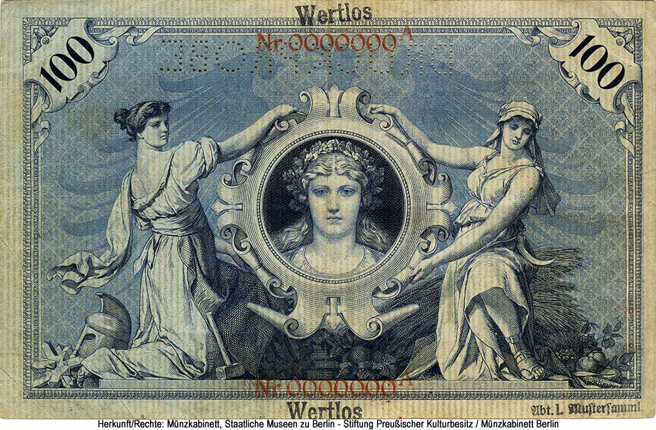 Reichsbanknote. 100 Mark. 1. März 1895.