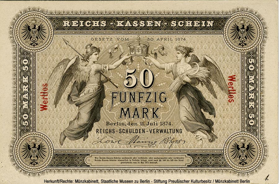 Reichskassenschein. 50 Mark. 11. Juli 1874.