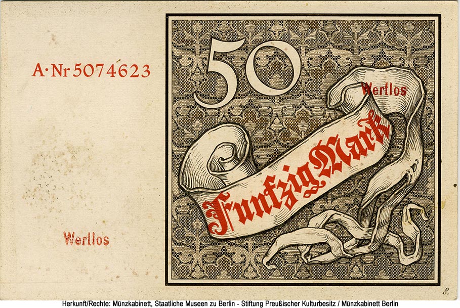 Reichskassenschein. 50 Mark. 10. Januar 1882.
