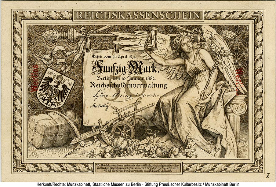 Reichskassenschein. 50 Mark. 10. Januar 1882.