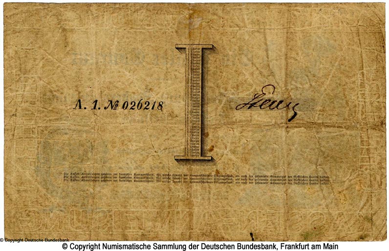 Fürstentum Schwarzburg-Sonderhausen 1 Thaler 1854