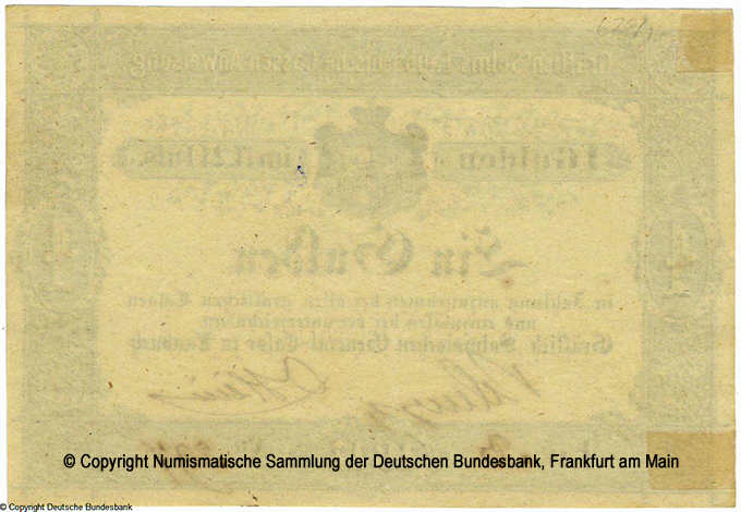 Gräflich Solmsische General-Casse 1 Gulden 1847
