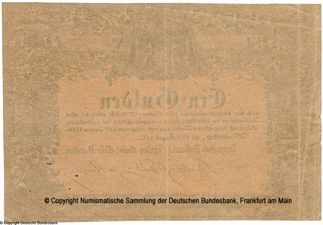 Herzoglich Nassauische Landes-Credit-Casse 1 Gulden 1847