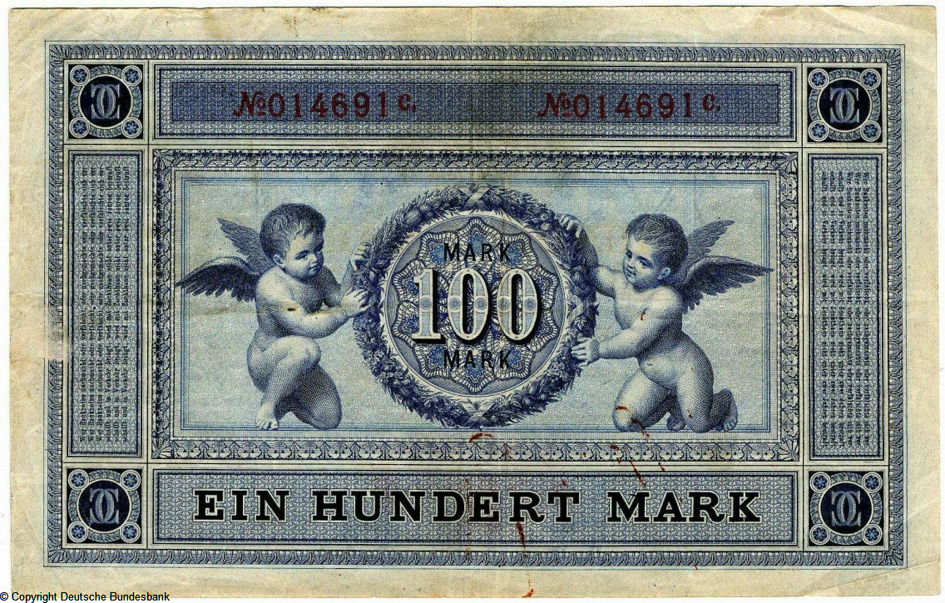 Reichsbanknote. 100 Mark. 1. Januar 1876.