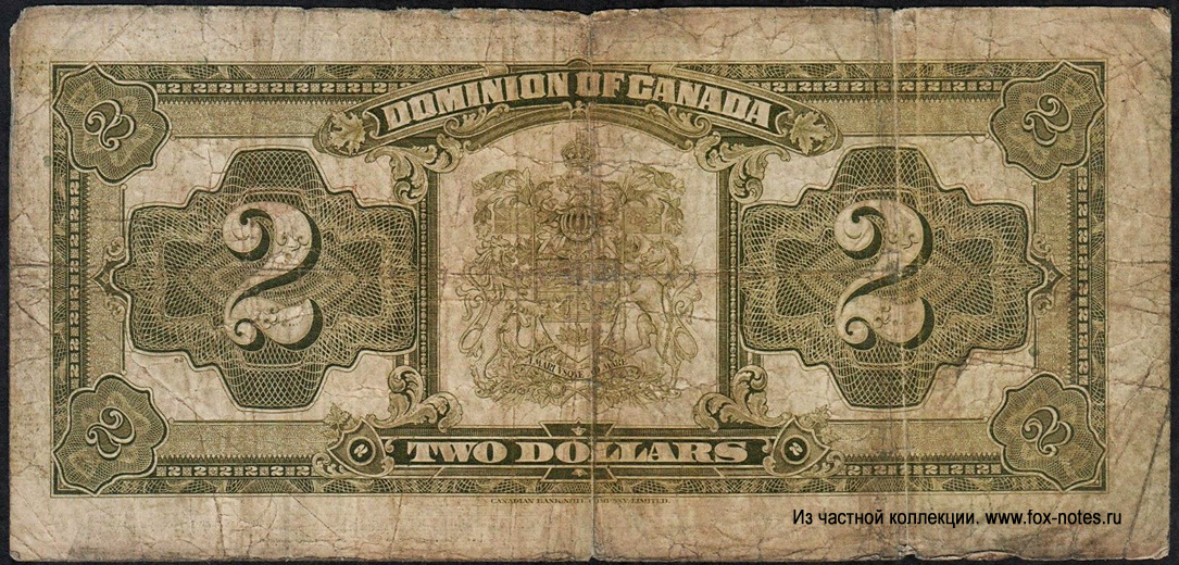 Dominion of Canada 2 Dollars 1923