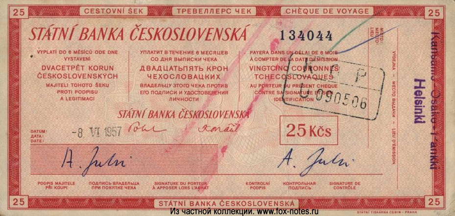    Státní Banka Ceskoslovensk 25 