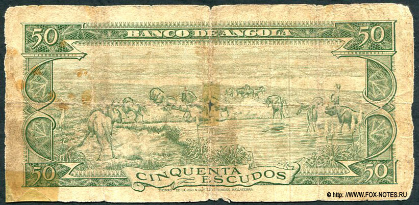 . Banco de Angola 50  1956