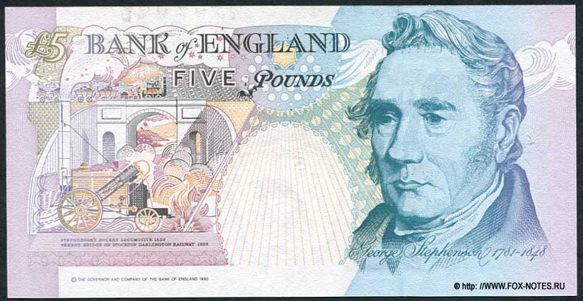 Bank of England  5 pounds G.E.A. Kenterfield