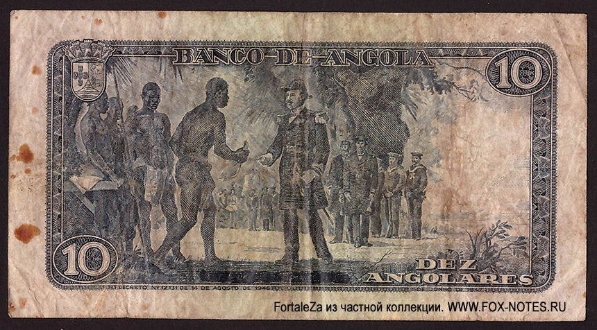   . Banco de Angola. 10  1947.
