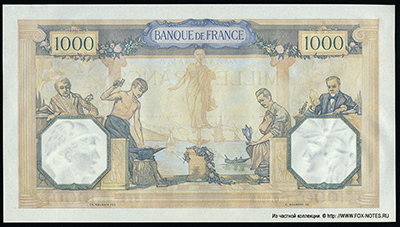 Banque de France 1000 francs 1937 