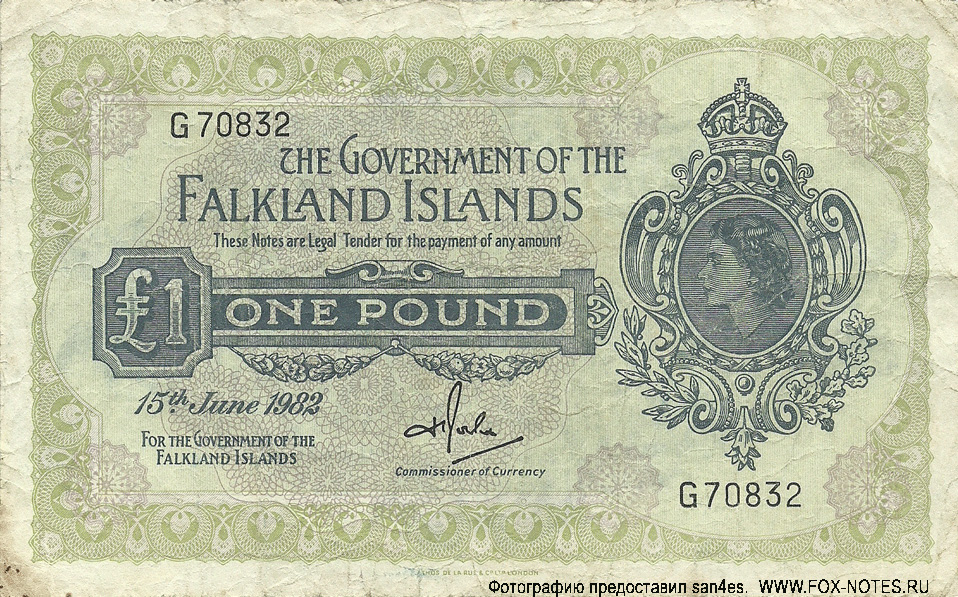 Government of the Falkland Islands 1 pound 1983