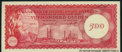 Bank van de Nederlandse Antillen Bankbiljet 500 gulden 1962