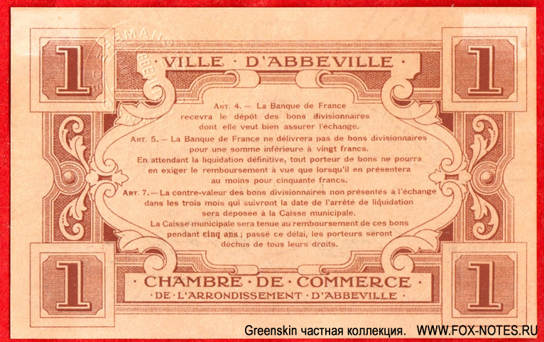 Ville d'Abbeville et Chambre de Commerce de L'Arrondissement d'Abbeville