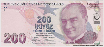 Турция 200 лир 2009 
