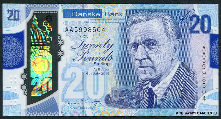 Danske Bank 20 Pounds 2019