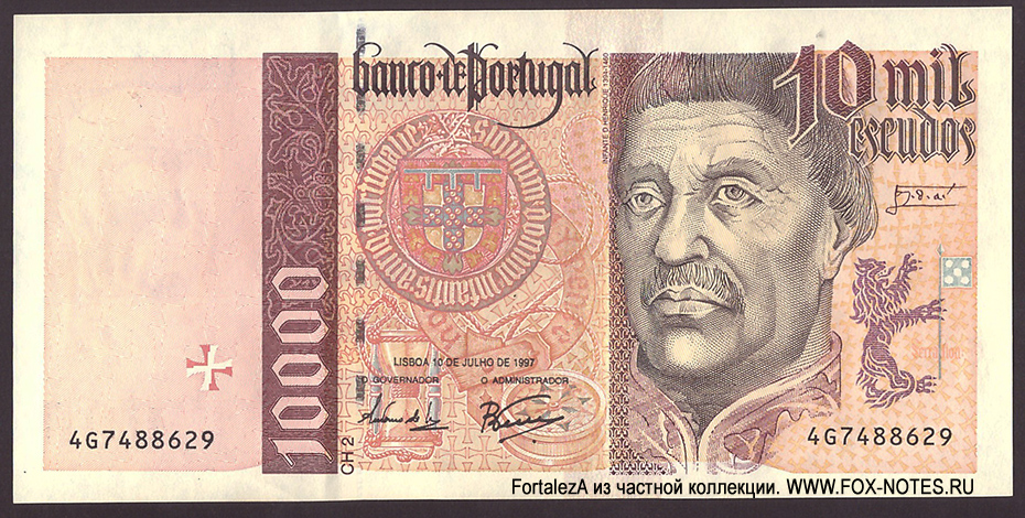 Banco de Portugal 10000 escudos 1997