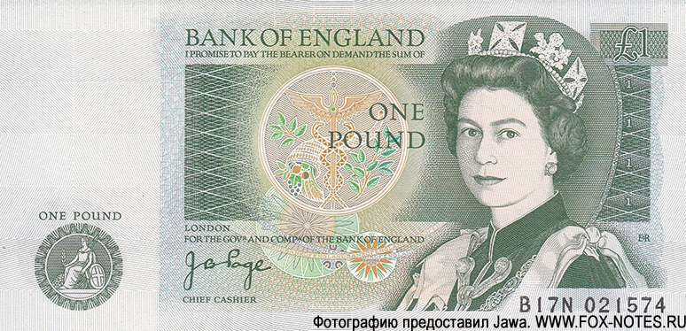 Bank of England 1 pound 1978 Page