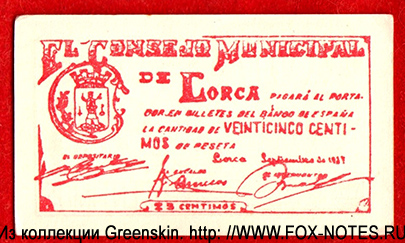  El Conse jo Municipal di Lorka 25  1937 