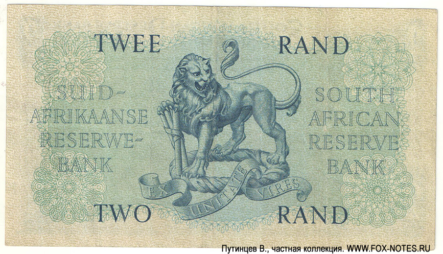 Suidafrikaanse Reserwebank 2 rand 1962