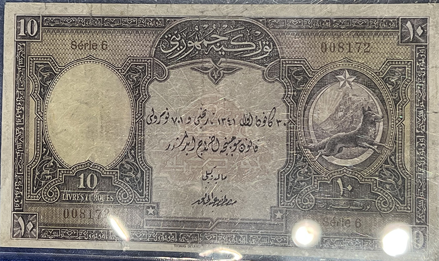 Türkiye Cumhuriyet Merkez Bankası Banknotlari 10 Türk Lirasi 1341.