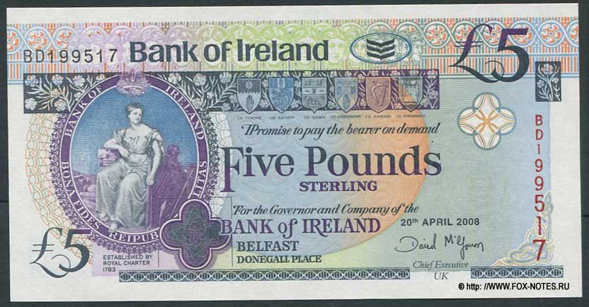   BANK OF IRELAND 5  2008