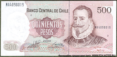 Banco Central de Chile. . 500  2000 