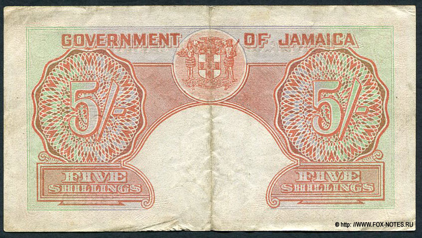 Ямайка 5 шиллингов 1940