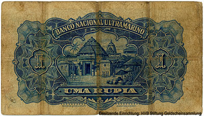 Banco Nacional Ultramarino - Índia Portuguesa 1 rupia 1924