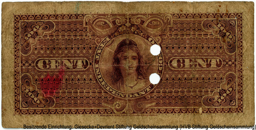 État indépendant du Congo 100 francs 1896