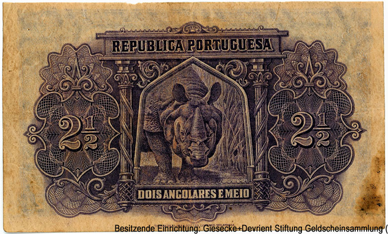 Португальская Западная Африка 2 1/2 анголара — 14 de Agosto 1926.