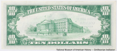 United States National Bank of Omaha Nebraska. 2978. 10 dollars Series of 1929 Jones Woods.  