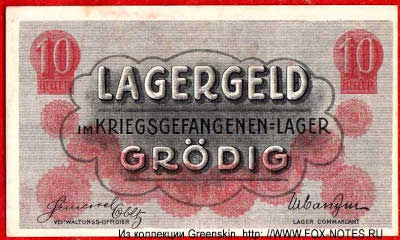Kriegsgefangenenlager Grödig 10 Heller Notgeld