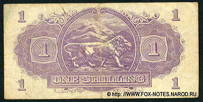 EAST AFRICA CURRENCY BOARD 1 shilling 1943