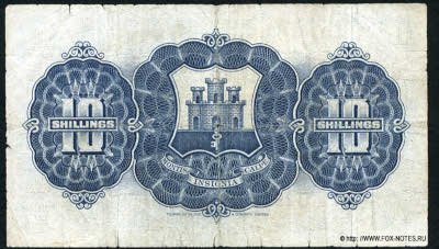 Currency Note. 10 Shillings 1958. Ordinance 1934.