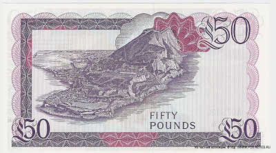 Government of Gibraltar 50 Pounds 1986