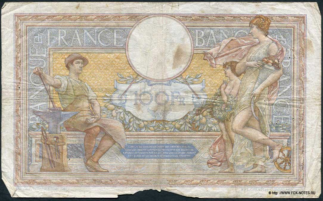 Banque de France 100  1934