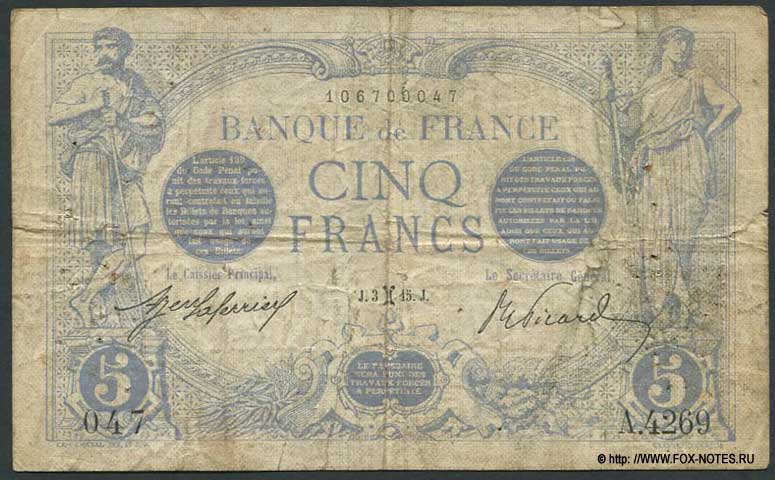  Banque de France 5  1915