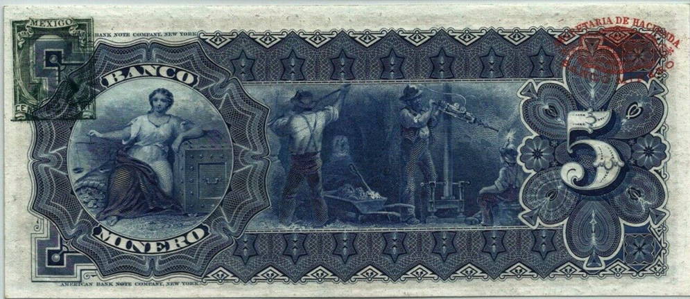 Banco Minero (Chihuahua) 5 pesos 1911