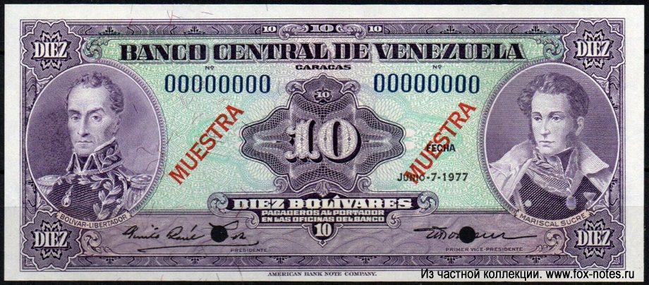 Banco Central de Venezuela. . 10  1977.
