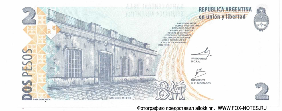 Banco Central de la República Argentina.  . 2  2002.