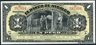 Banco de Hidalgo 1 peso