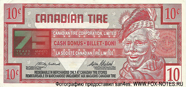 Canadian Tire Corporation Limited 10  1996, 75  , 