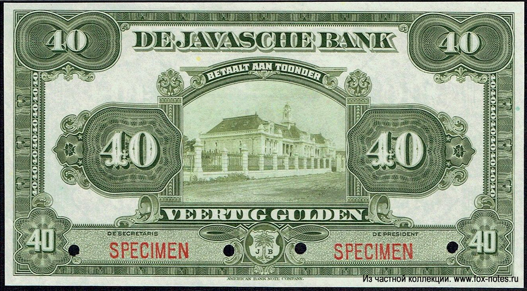De Javasche Bank.  -. 40  
