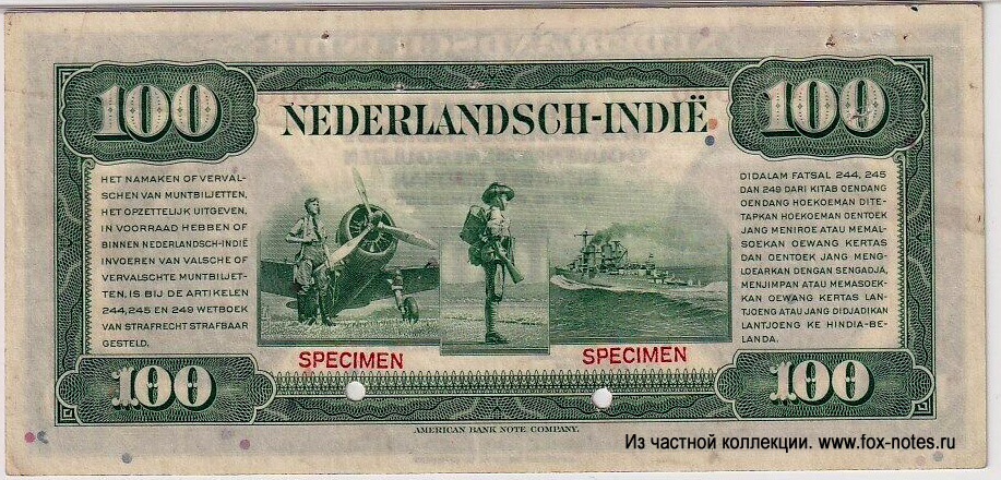  -. 100  Nederlands Oost-Indië Government 1943