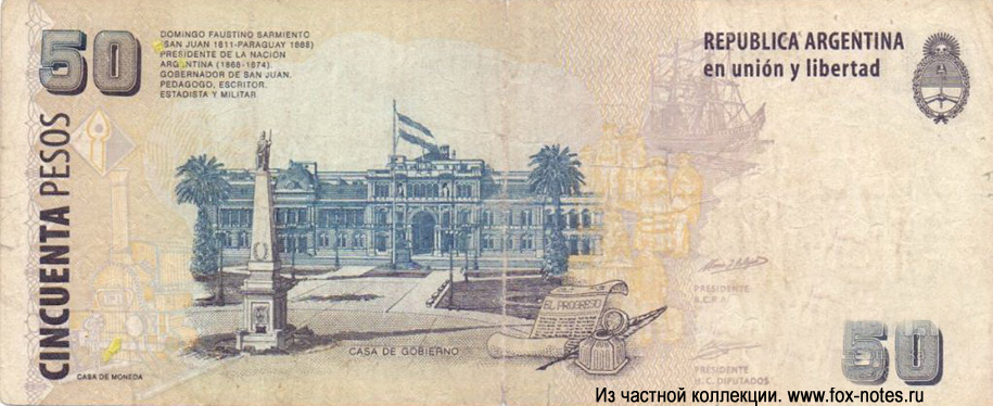Banco Central de la República Argentina.   50  1999